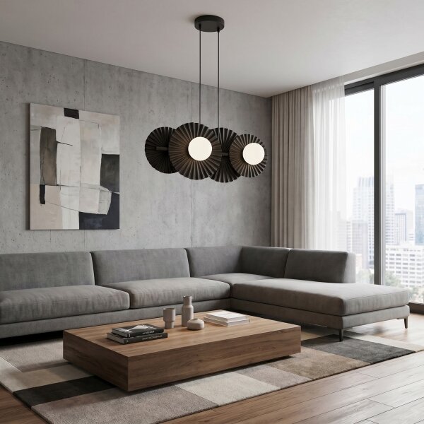 Lustră pe cablu UMBRA 4xG9/8W/230V neagră