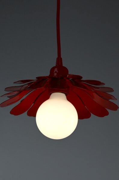 Bohemia-Design - Lustră pe cablu 1xE27/60W/230V, roșie