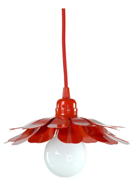 Bohemia-Design - Lustră pe cablu 1xE27/60W/230V, roșie