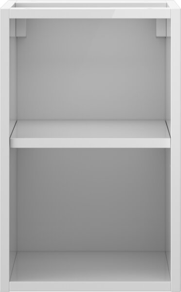 Mexen Box-A, dulap deschis cu raft 30 cm, alb lucios, 91AX2-0300-470-0-00