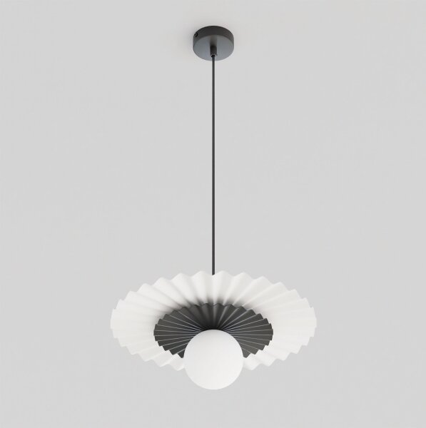 Lustră UMBRA pe cablu, 1xG9/8W/230V, negru/alb