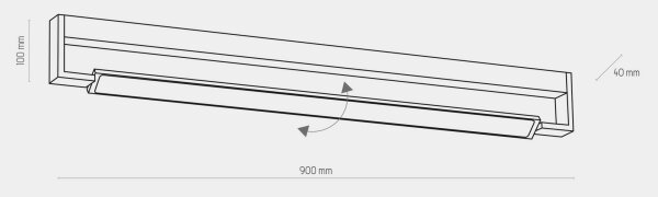Aplică LED pentru baie DEKSTER LED/36W/230V IP44 albă