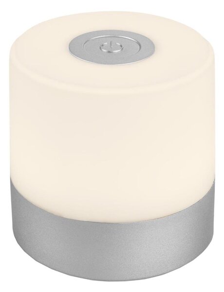 Briloner - Lampă de masă LED pentru exterior, tactilă, reîncărcabilă și dimmabilă, LED/2W/5V 2700K IP44, crom mat