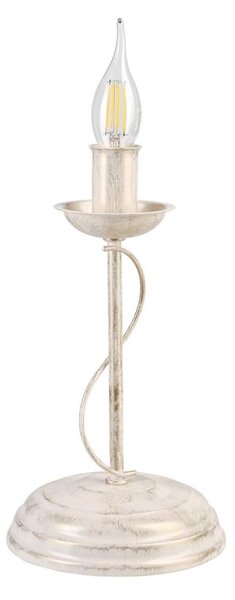 Lampă de masă ANTON 1xE14/60W/230V patină albă