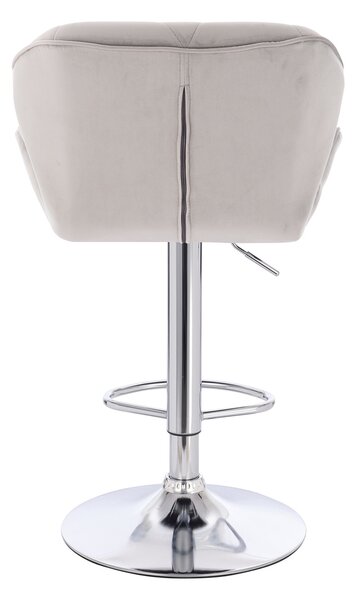 HR111W Scaun Gray Velur Bază Cromata