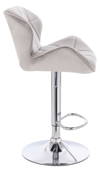 HR111W Scaun Gray Velur Bază Cromata