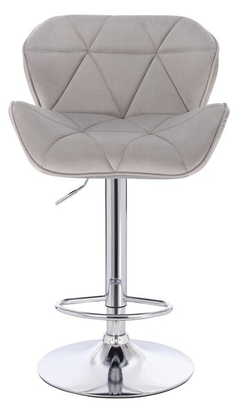 HR111W Scaun Gray Velur Bază Cromata