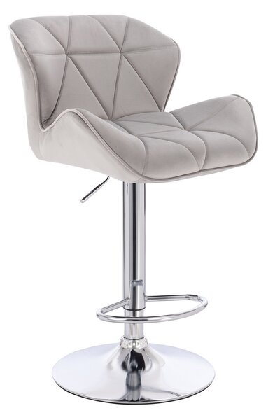 HR111W Scaun Gray Velur Bază Cromata