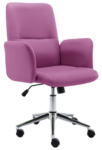 Scaun de birou, violet, piele ecologică