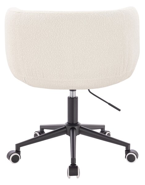 HR333K Scaun Boucle Crem cu Bază Neagră