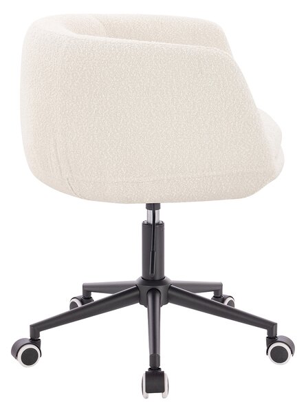 HR333K Scaun Boucle Crem cu Bază Neagră