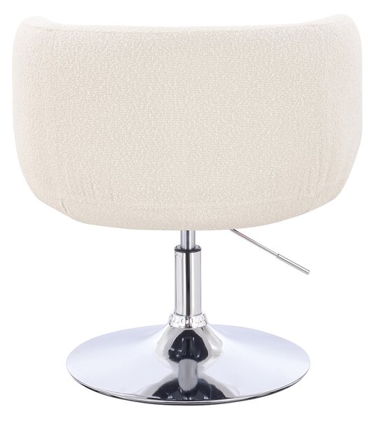 HR333N Scaun Boucle Crem cu Bază Cromata