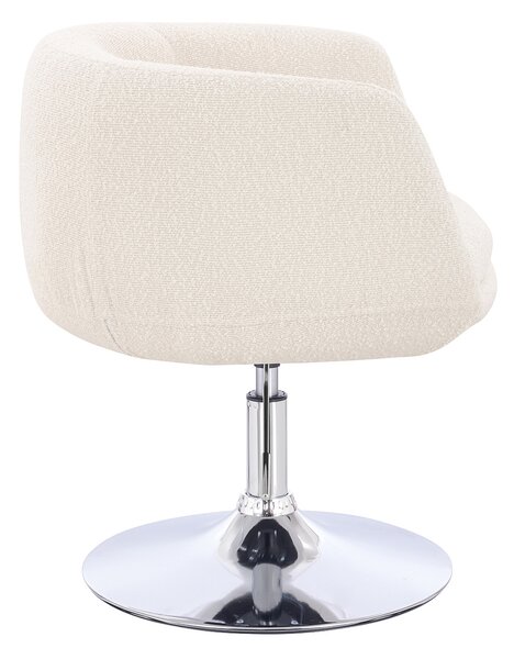 HR333N Scaun Boucle Crem cu Bază Cromata