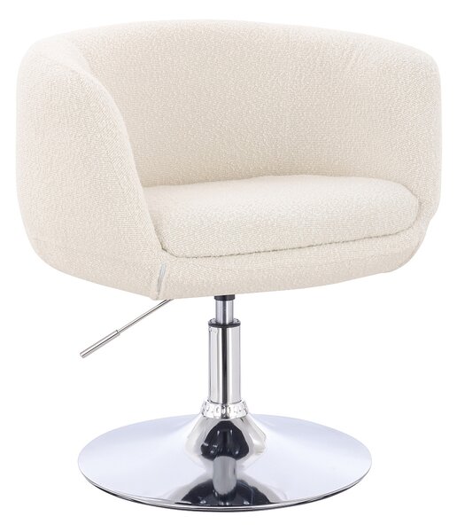 HR333N Scaun Boucle Crem cu Bază Cromata