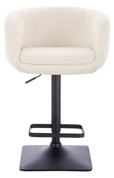 HR333KW Scaun Boucle Crem cu Bază Neagră