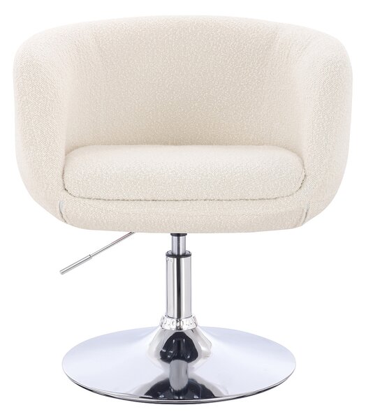 HR333N Scaun Boucle Crem cu Bază Cromata
