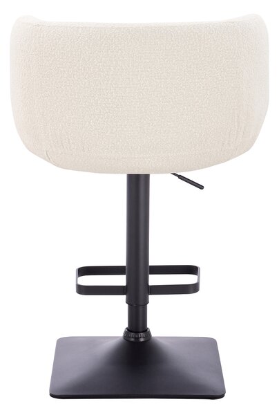 HR333KW Scaun Boucle Crem cu Bază Neagră