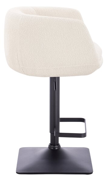 HR333KW Scaun Boucle Crem cu Bază Neagră