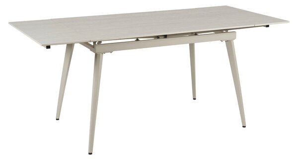 Masa extensibila REEF, grej cu efect de piatra travertin, ceramica/met