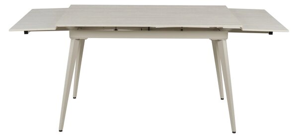 Masa extensibila REEF, grej cu efect de piatra travertin, ceramica/met