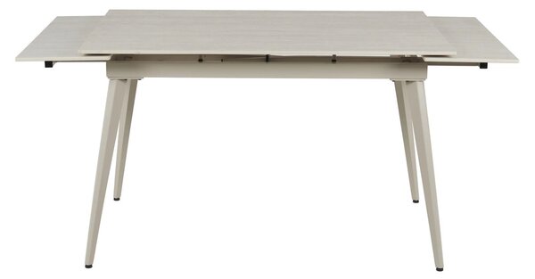 Masa extensibila REEF, grej cu efect de piatra travertin, ceramica/met