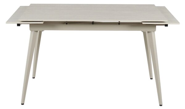 Masa extensibila REEF, grej cu efect de piatra travertin, ceramica/met