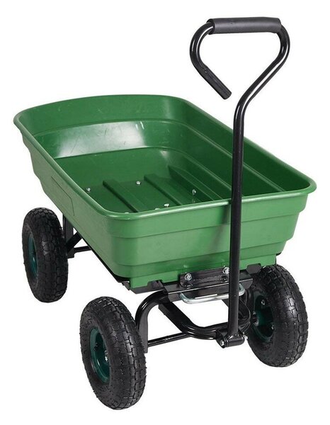 Carucior de gradina, sarcina maxima 300 kg, cupa rabatabila, maner lung cu burete antiderapant