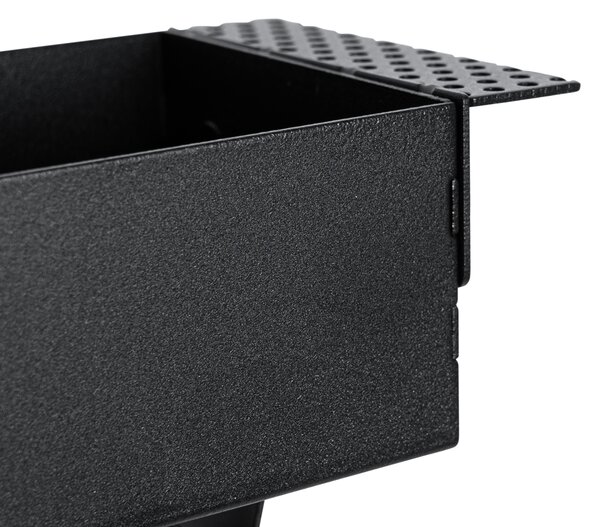 Set de 6 spoturi incastrate negre GU10 70mm 2-lumini fara rama - Oneon