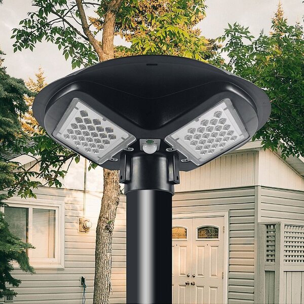 Lampa solara LED 150W, 7500 lm, 5000K, senzor crepuscular si de miscare, cu telecomanda, IP65