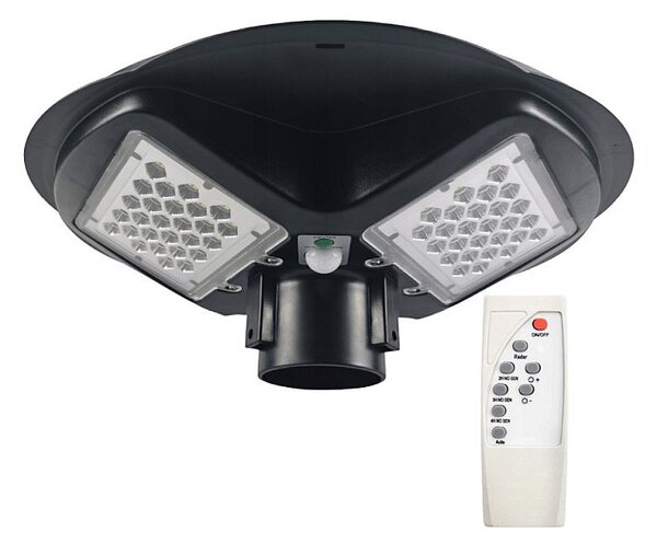 Lampa solara LED 150W, 7500 lm, 5000K, senzor crepuscular si de miscare, cu telecomanda, IP65