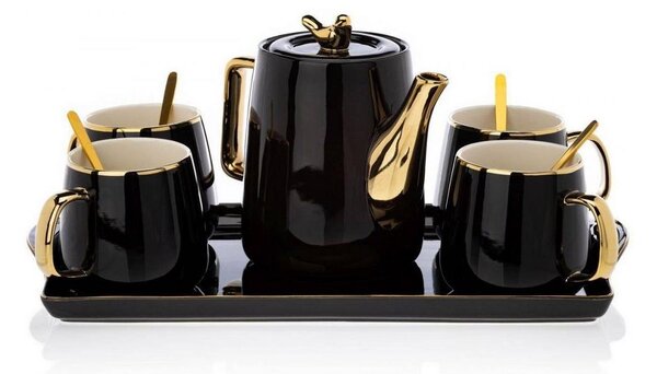 Set de ceai NOAH negru/auriu
