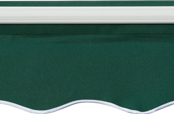 Copertină Retractabilă Manuală Outsunny pentru Verandă, 3x2 m, Verde | Aosom Romania