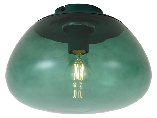 Plafonieră de design verde cu sticlă verde - Giselle