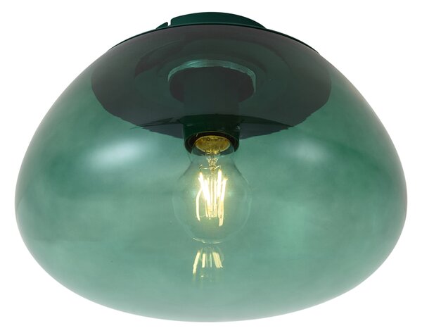 Plafonieră de design verde cu sticlă verde - Giselle