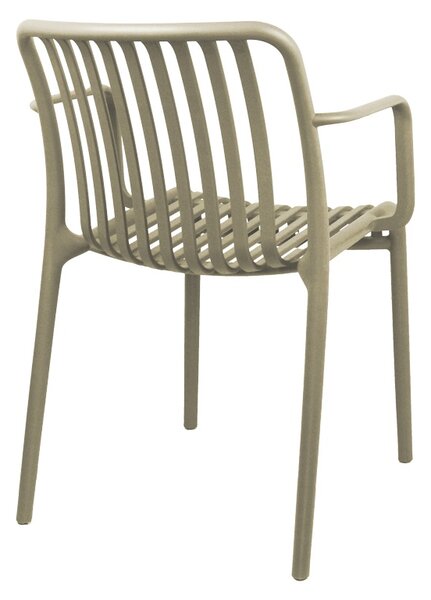 Scaun de gradina, Zoi, Cappuccino, 57.5x54x79 cm