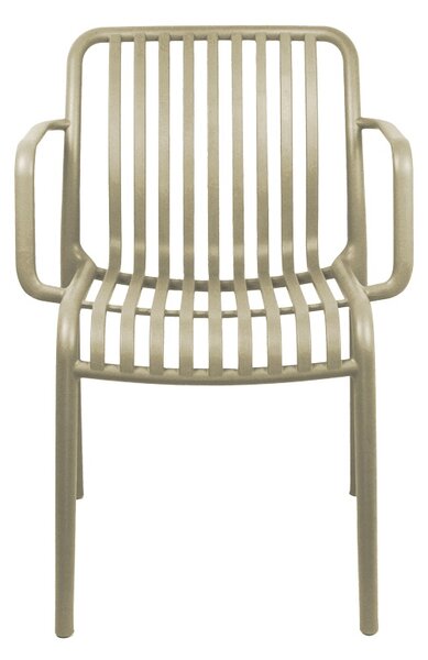 Scaun de gradina, Zoi, Cappuccino, 57.5x54x79 cm