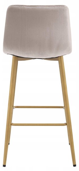Scaun de bar POZZA VELVET, bej