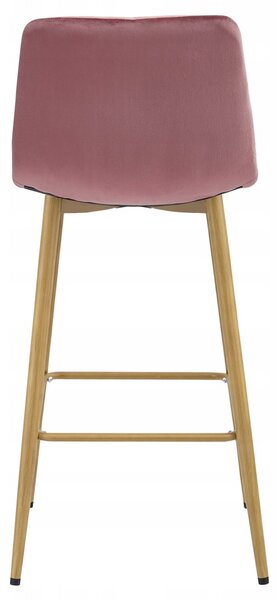 Scaun de bar POZZA VELVET, roz