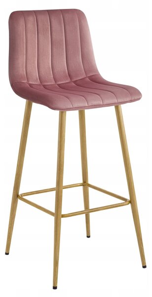Scaun de bar POZZA VELVET, roz