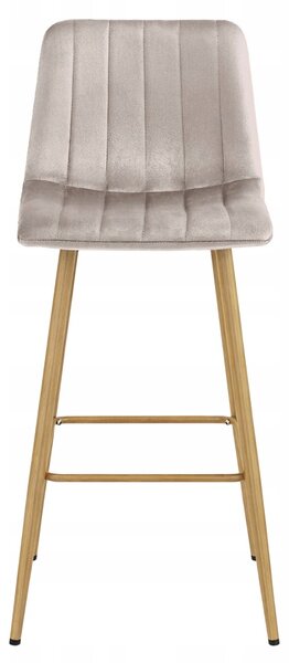 Scaun de bar POZZA VELVET, bej