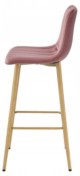 Scaun de bar POZZA VELVET, roz