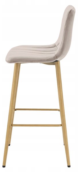 Scaun de bar POZZA VELVET, bej