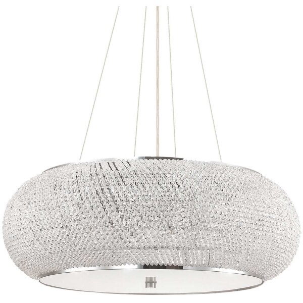 Ideal Lux - Lustra LED cu cristale pe cablu PASHA 14xE14/40W/230V, diam. 65 cm, crom