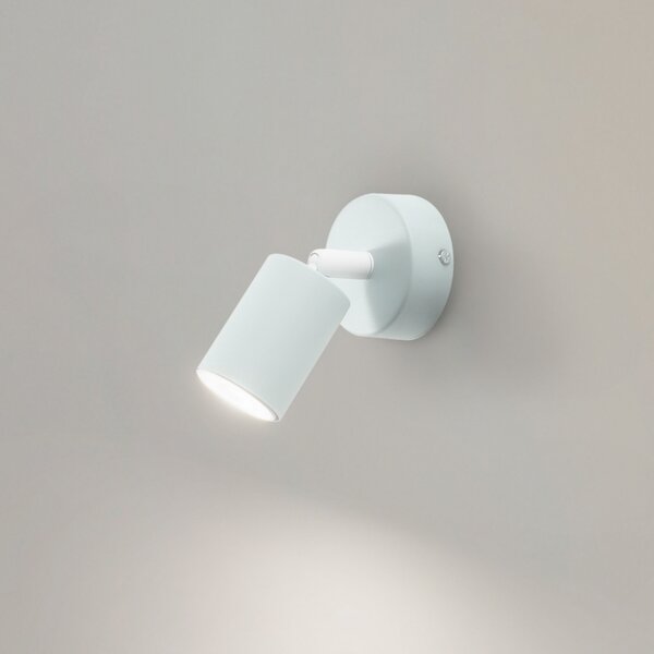 TK Lighting Spot de perete Livia, verde, 13 cm, metal, reglabil, GU10, reglabil, Verde, Camera copiilor, Metal