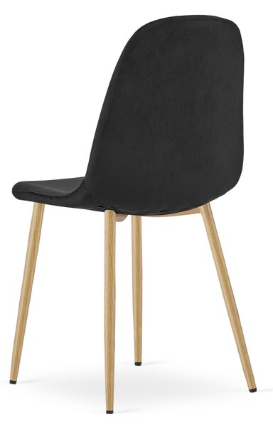 Scaun de masa PADVA VELVET, neagra