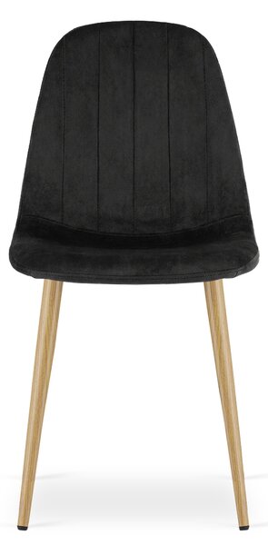 Scaun de masa PADVA VELVET, neagra