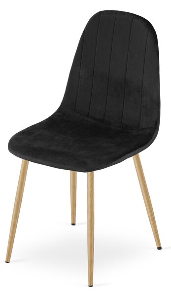 Scaun de masa PADVA VELVET, neagra