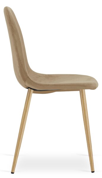 Scaun de masa PADVA VELVET, maro