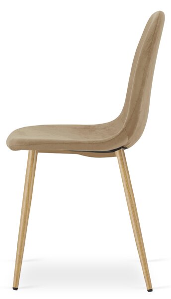 Scaun de masa PADVA VELVET, maro