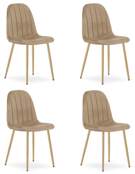 Scaun de masa PADVA VELVET, maro